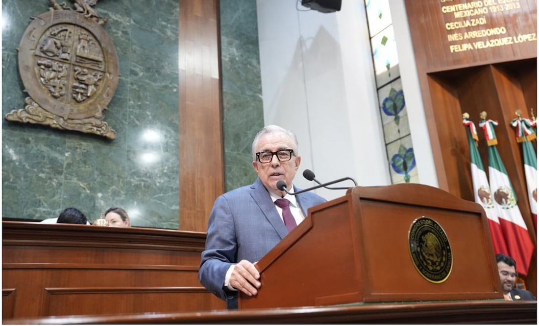 Rubén Rocha Moya al rendir el Tercer Informe de su mandato (29/11/2024) Foto: Oficial