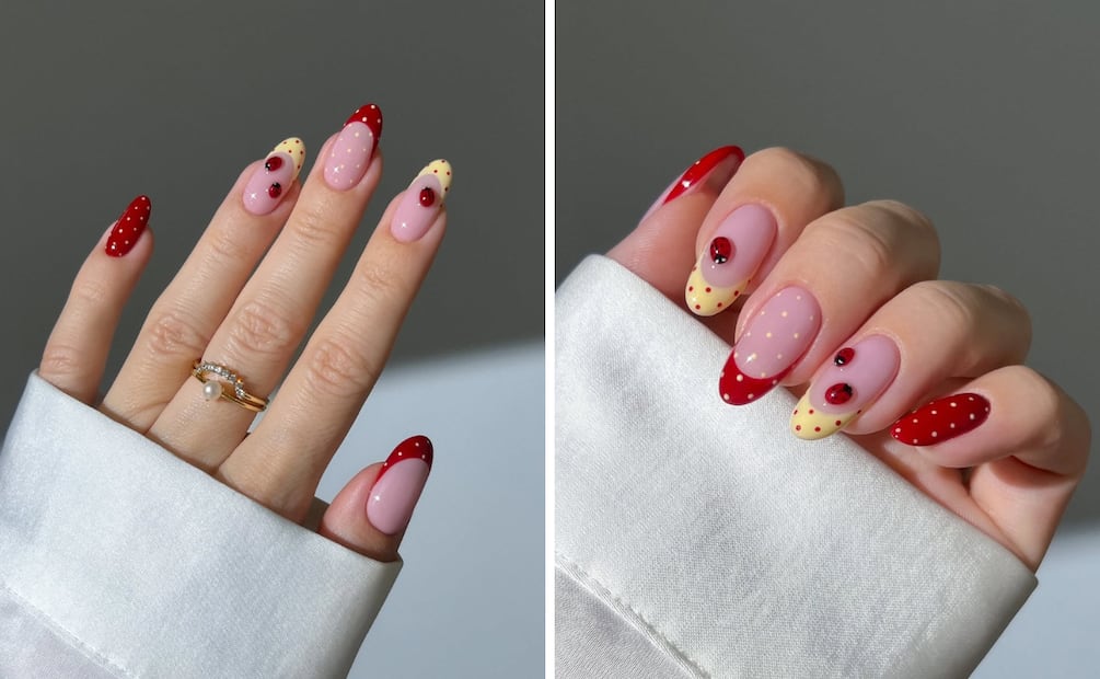 El diseño de uñas 'polka dots' llegó para quedarse. Foto: Instagram @heygreatnails