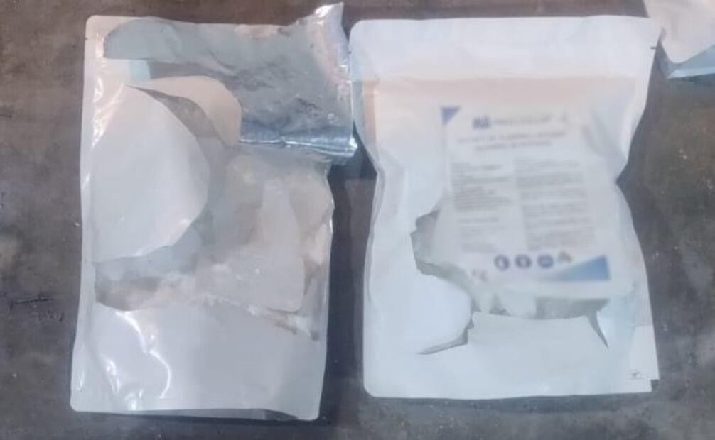 Bolsas donde los narcóticos iban empaquetados (25/09/2025). Foto: Especial