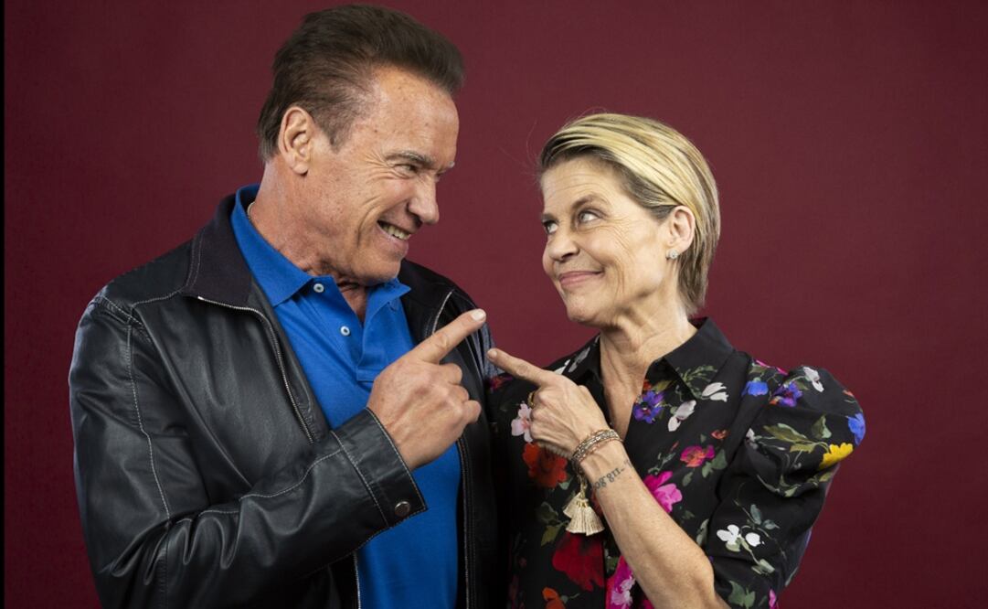Linda Hamilton y Arnold Schwarzenegger. Foto: AP