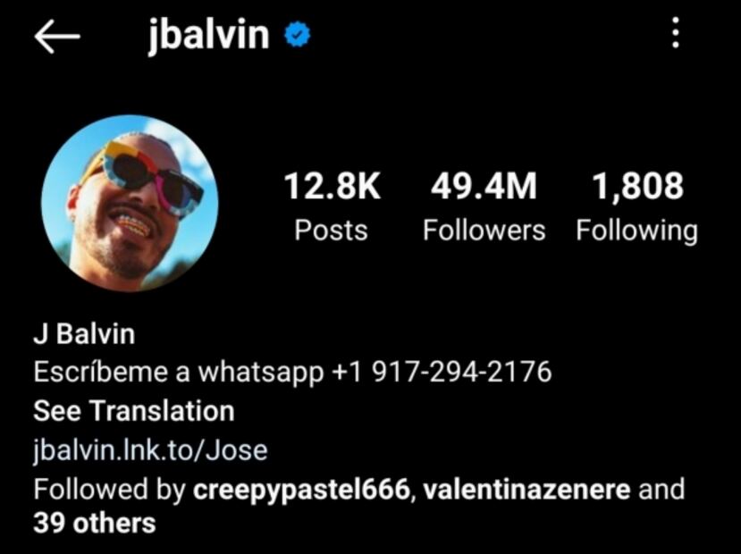 Entérate de qué pasa si le escribes a J Balvin por WhatsApp 