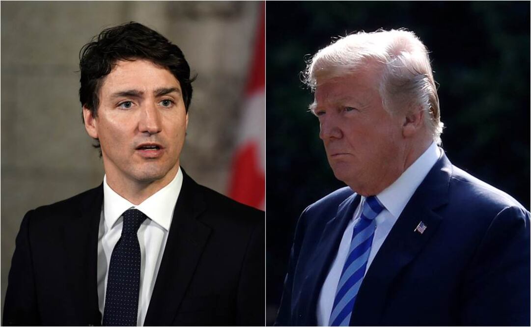 Hace unas semanas, Trump afirmó que aplicará aranceles del 25% a Canadá y México hasta que cese el flujo de drogas e inmigrantes indocumentados. Fotoarte: El Universal
