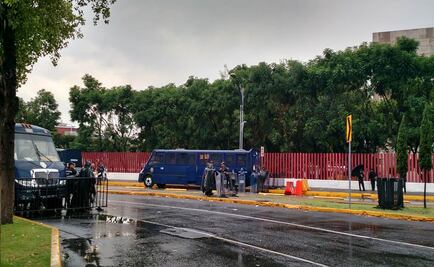 Resguardo policiaco se mantiene en San Lázaro