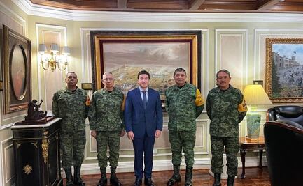 Busca Samuel García blindar a Nuevo León ante crimen organizado; se reúne con titulares de Sedena y Semar