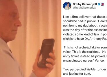 Trump busca atraer a Kennedy Jr y muestra postura antivacunas, en video filtrado