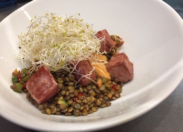 #RECETA Wok de lentejas con atún proteico