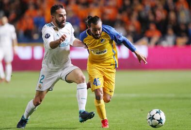 UEFA abre expediente a Carvajal por provocar amarilla