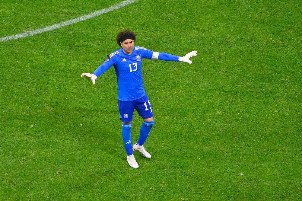 Guillermo Ochoa durante el partido con Jamaica / Foto: Imago7