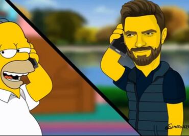Julián Gil se convierte en un miembro de Los Simpson