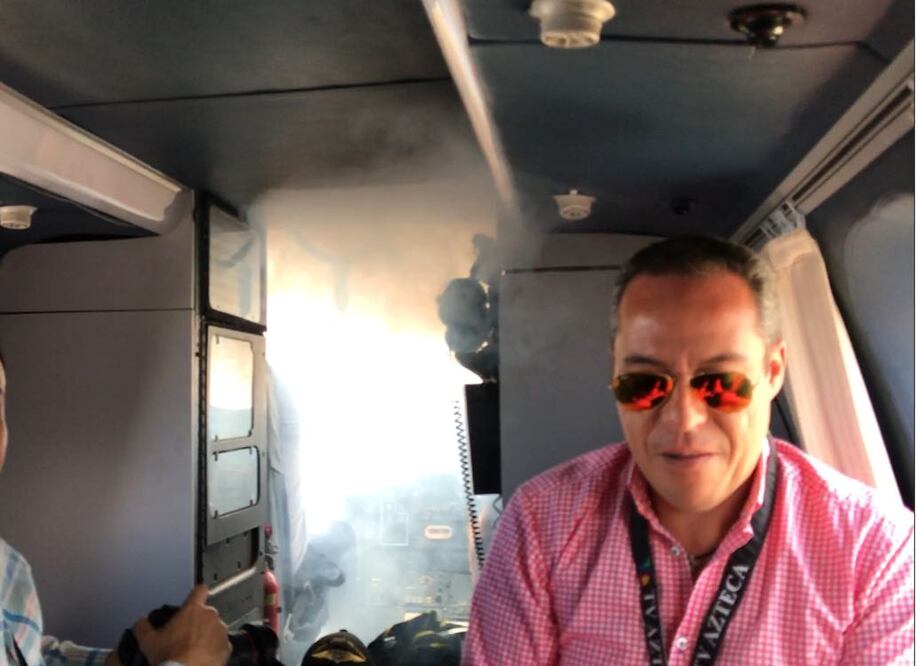 Al interior, la cabina se llenó de humo, lo que forzó un aterrizaje de emergencia. Fotografía Cortesía