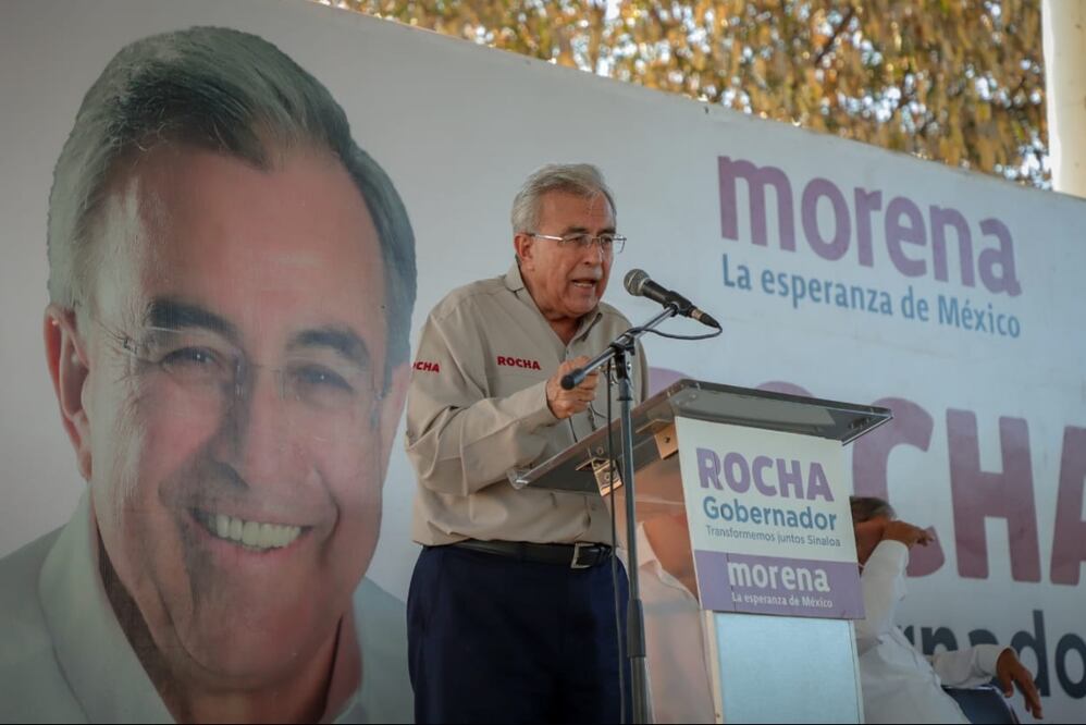 El candidato de Morena-PAS al gobierno de Sinaloa, Rubén Rocha Moya. Foto: Archivo