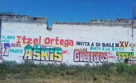 Nueva “Rubí” invita a sus XV años a través de bardas