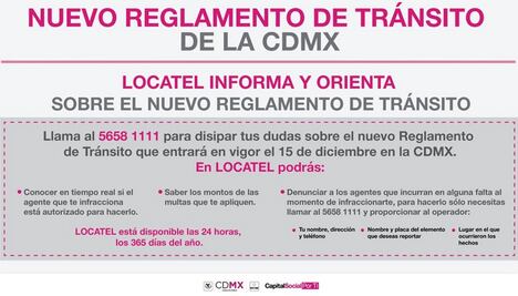 Locatel recibirá denuncias por Nuevo Reglamento