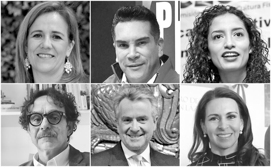 En la imagen Magarita Zavala, Alejandro Moreno, Edna Díaz; Gabriel Quadri, Santiago Creel y Carolina Viggiano. Fotos: Archivo El Univerrsal