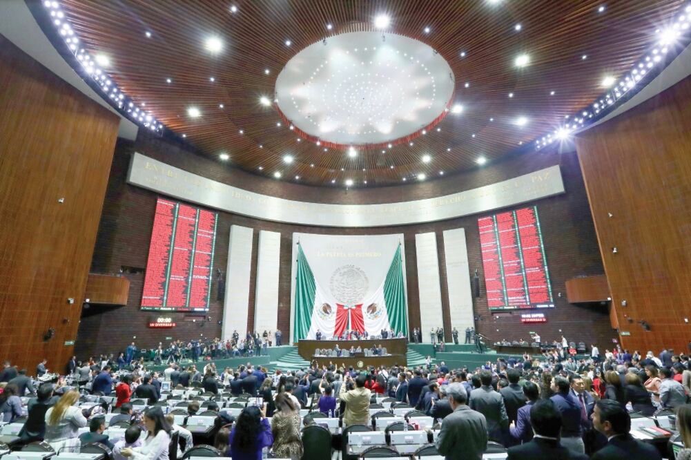 No llegaron. Las bancadas con más diputados ausentes en la votación para la Guardia Nacional fueron: Morena (13), PAN (7) y PRI (4). (ARIEL OJEDA. EL UNIVERSAL)