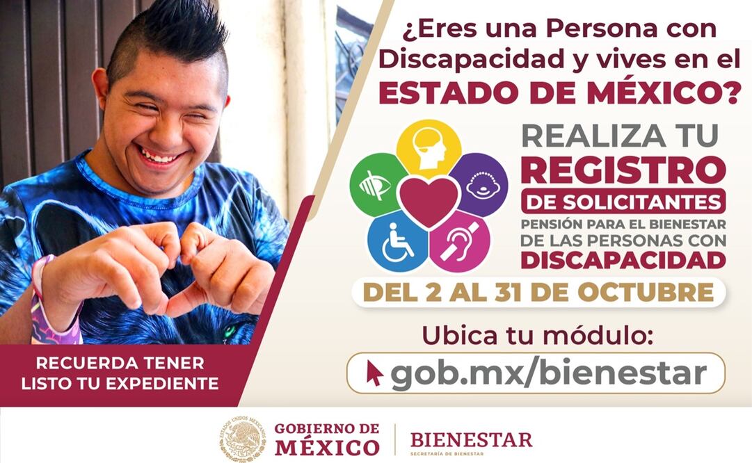 El Estado de México tiene Módulos de Bienestar en los 125 municipios, para llevar a cabo el registro de personas con discapacidad. Foto: Especial