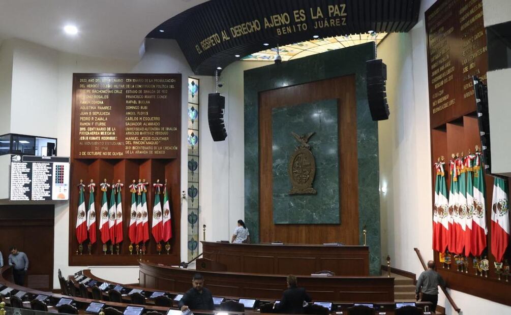 Congreso de Sinaloa durante sesión extraordinaria para analizar licencia solicitada por el gobernador Rubén Rocha Moya (02/05/2026). Foto: Valente Rosas / EL UNIVERSAL