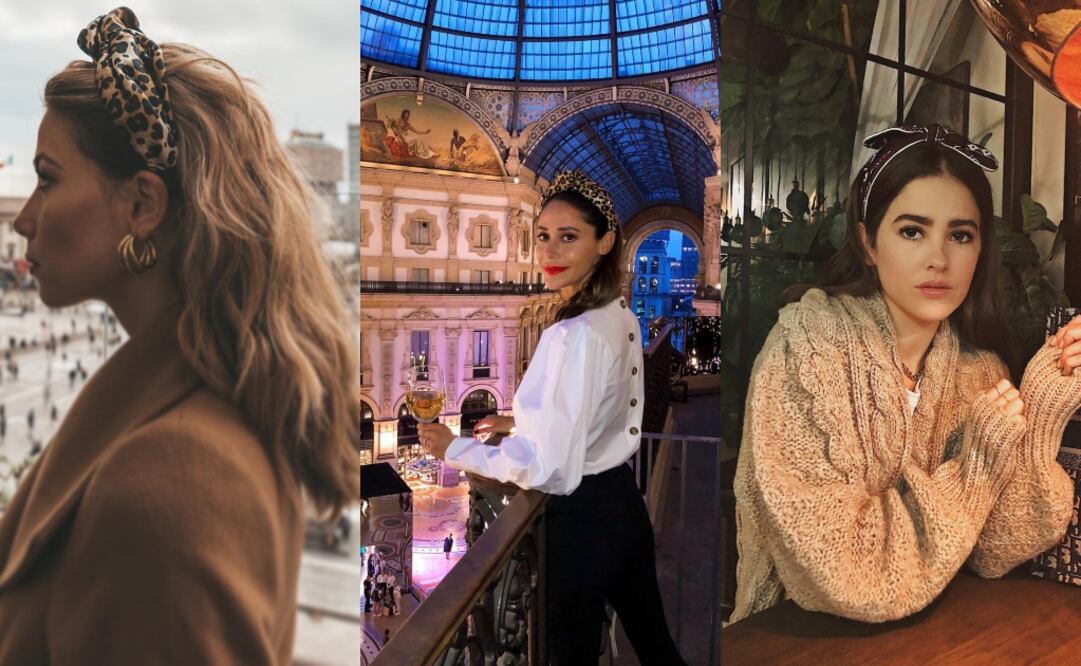 Estas son algunas formas en las que puedes incluir las diademas en tus peinados. Fotos: instagram