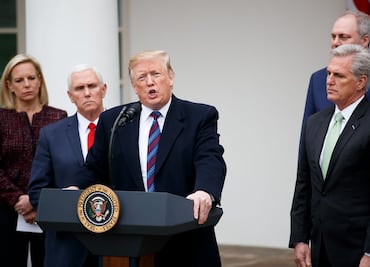 Ahora planeamos un muro de acero en lugar de concreto: Trump