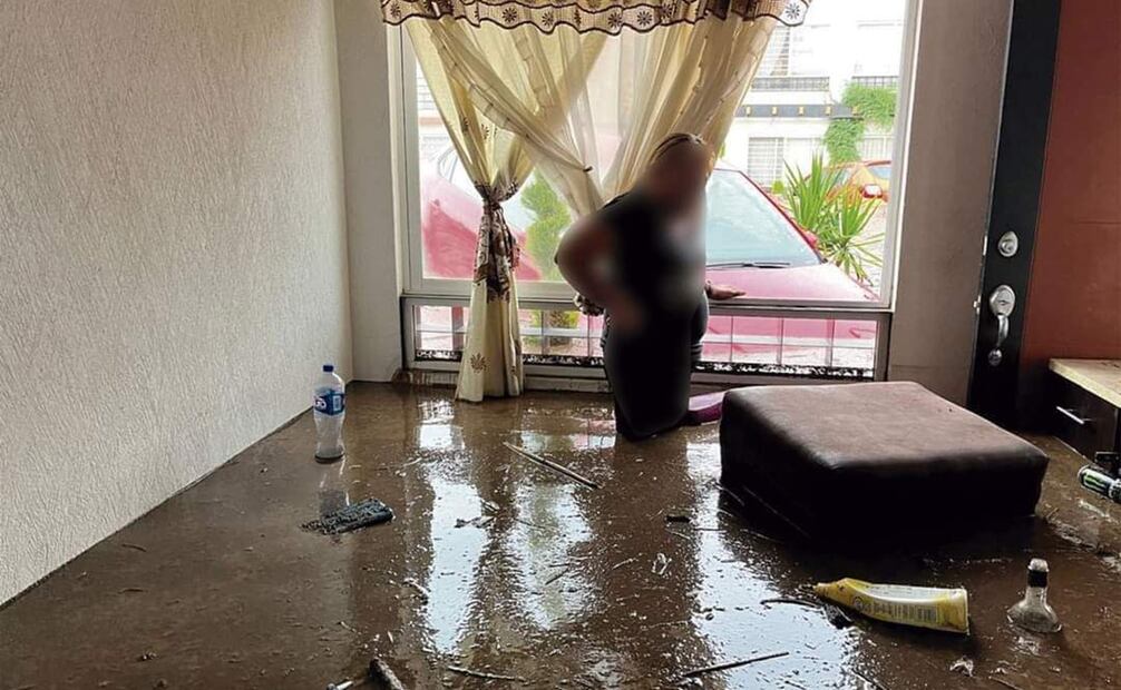 Varías casas se inundaron tras 40 minutos de lluvia y el desbordamiento del canal. Foto: Especial