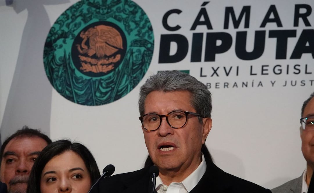 Ricardo Monreal, coordinador morenista en San Lázaro, en conferencia de prensa el pasado 3 de diciembre de 2025. Foto: Galo Cañas/ Cuartoscuro