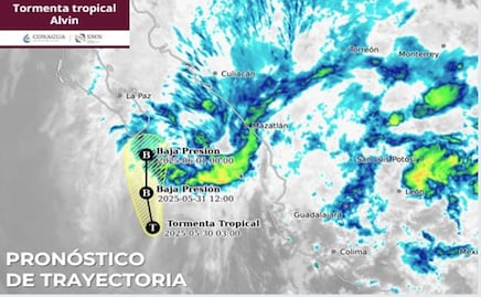 Tormenta tropical “Alvin” continúa acercándose a Los Cabos, BCS; cierran puertos a la navegación menor