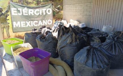 Aseguran laboratorio clandestino en Badiraguato; extraían hachís en el lugar