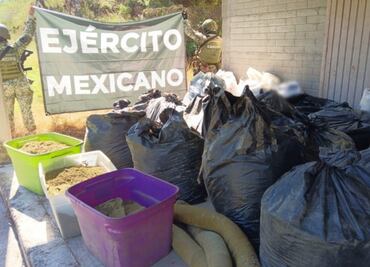 Aseguran laboratorio clandestino en Badiraguato; extraían hachís en el lugar