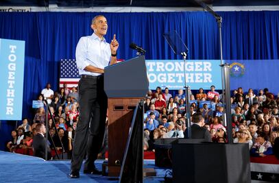Pide Obama apoyar a Hillary para frenar ideas "corrosivas" de Trump