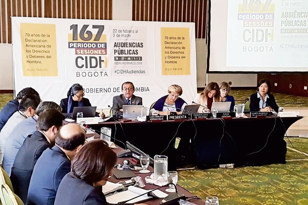 Hoy es el último día del 167 periodo de sesiones de la CIDH, que empezó el lunes pasado en la capital colombiana (ESPECIAL)