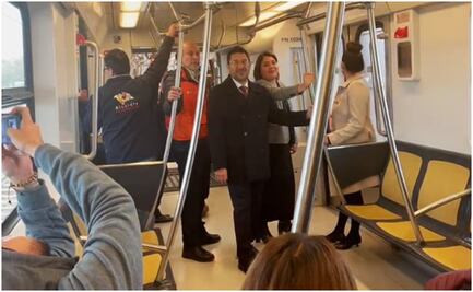 Línea 12 del Metro opera sus 20 estaciones al 100%; Martí Batres abordó el primer convoy