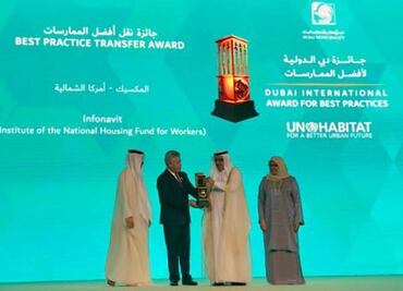 Premian al Infonavit en Dubai por políticas de desarrollo sostenible en ciudades
