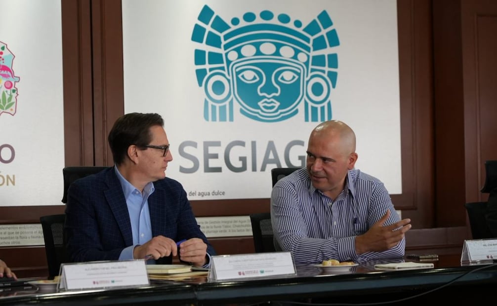José Mario Esparza, sostuvo una reunión de trabajo con Salomón Chertorivski. Foto: X (@SEGIAGUA)