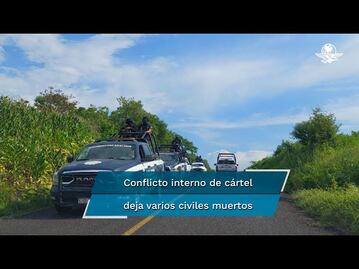 Ataque armado deja varios muertos en Tuzantla, Michoacán; queman camioneta y abandonan 3 más