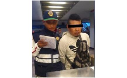 Detienen a sujeto por eyacular sobre dos usuarias en vagón del Metro de la línea 2