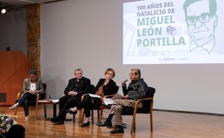 A un siglo de su nacimiento, rinden homenaje en Bellas Artes a Miguel León-Portilla