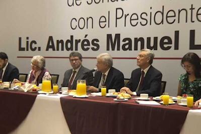 AMLO y senadores electos de Morena analizan agenda legislativa