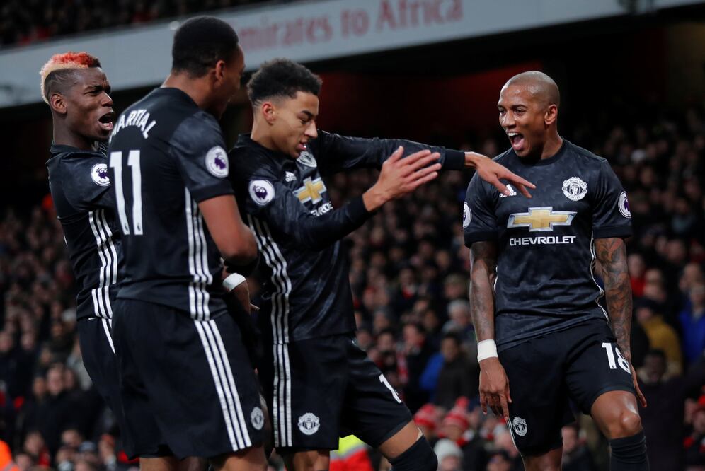 Reuters. Jesse Lingard consiguió un doblete frente a los Gunners.