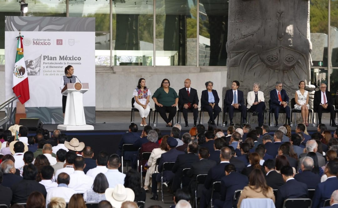 Sheinbaum anuncia 18 programas de acciones del Plan México. Foto: Diego Simón / EL UNIVERSAL