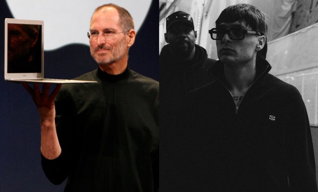 Peso Pluma y Steve Jobs en San Francisco. Foto: Instagram oficial/ bajo la licencia Creative Commons Attribution 3.0 Unported.