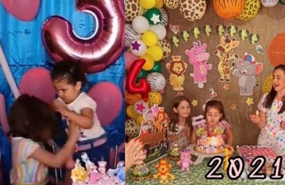 Niñas del pastel, a un año de VIDEO viral, celebran juntas y sin pelear 