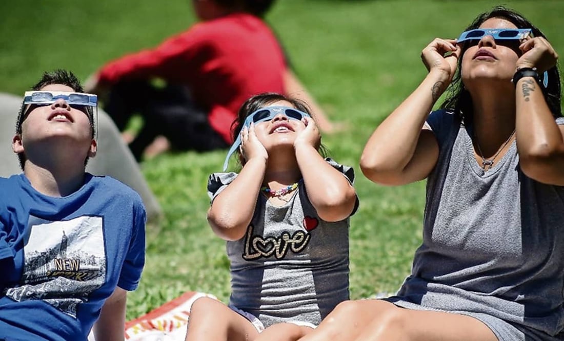 El eclipse solar será visible en la Península de Yucatán. Foto: EFE