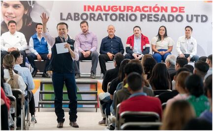Gobernador de Durango entrega nuevas instalaciones de "Laboratorio Pesado" a estudiantes del estado