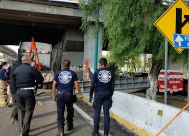 Estructura metálica retirada de Periférico Norte no forma parte de puente vehicular: Junta de Caminos del Edomex