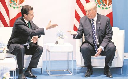 No digas que EU pagará el muro: Trump a Peña