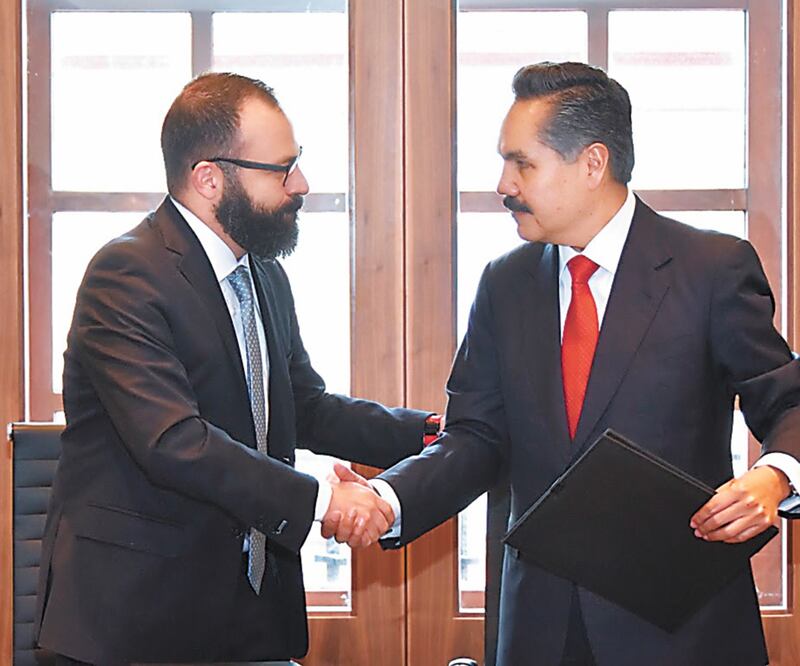 Las secretarías de la Contraloría y de Justicia signaron un pacto para certificar a funcionarios del Inveamex. Foto: ESPECIAL