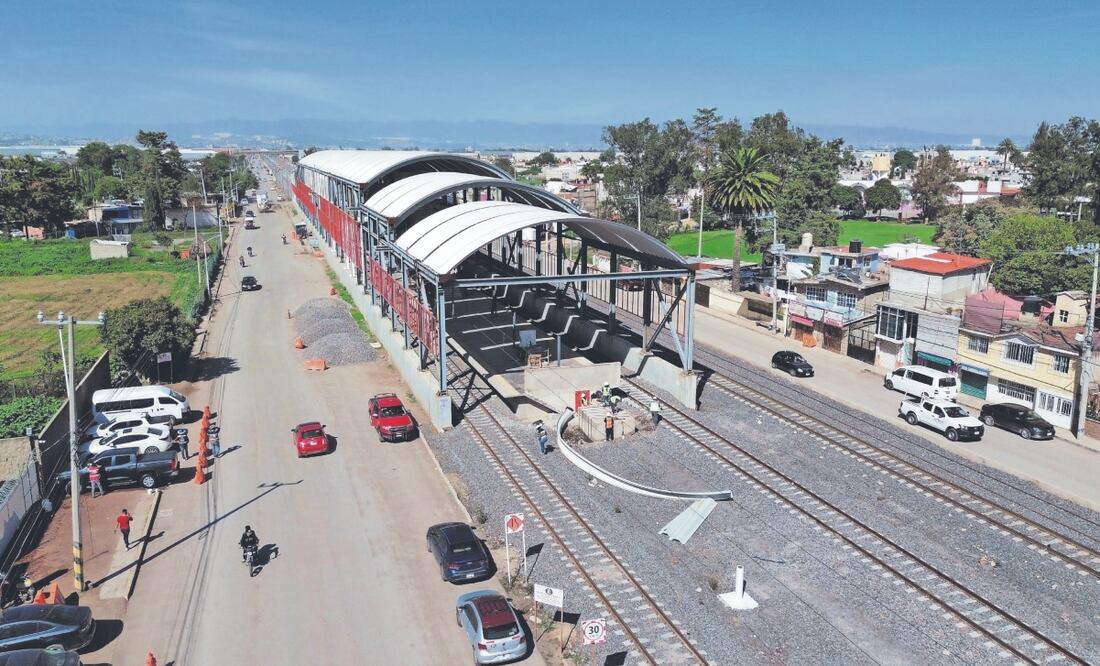 La estación Teyahualco del Suburbano hacia el AIFA, concentró un menor número de trabajadores. Foto: de ARTURO CONTRERAS. EL UNIVERSAL