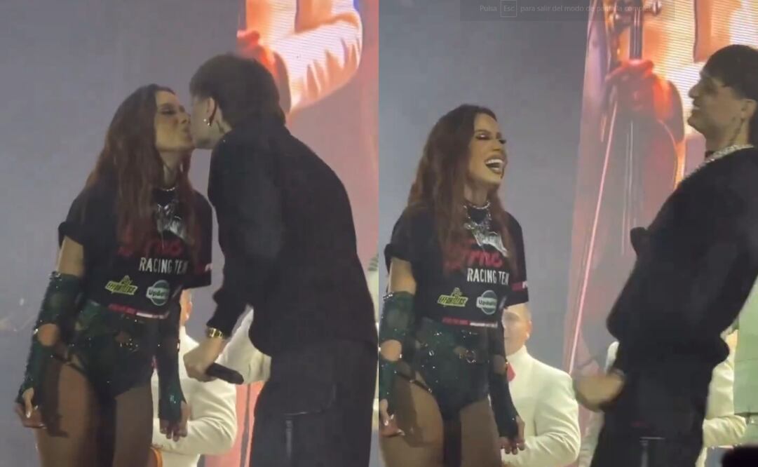 Peso Pluma y Anitta. Foto: sacada de video