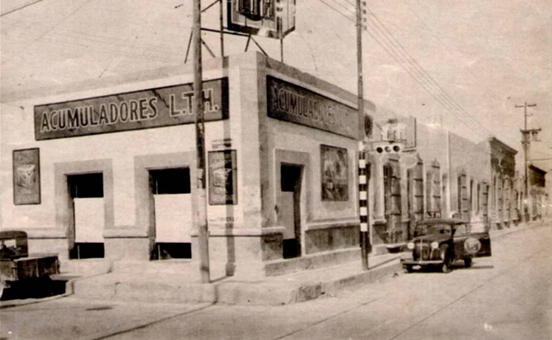 La tienda y fábrica de LTH en Monterrey se situaba en la esquina de Aramberri y Zaragoza, como se aprecia en la foto de 1938. Fuente: Folleto Conmemorativo 50 Aniversario LTH.
