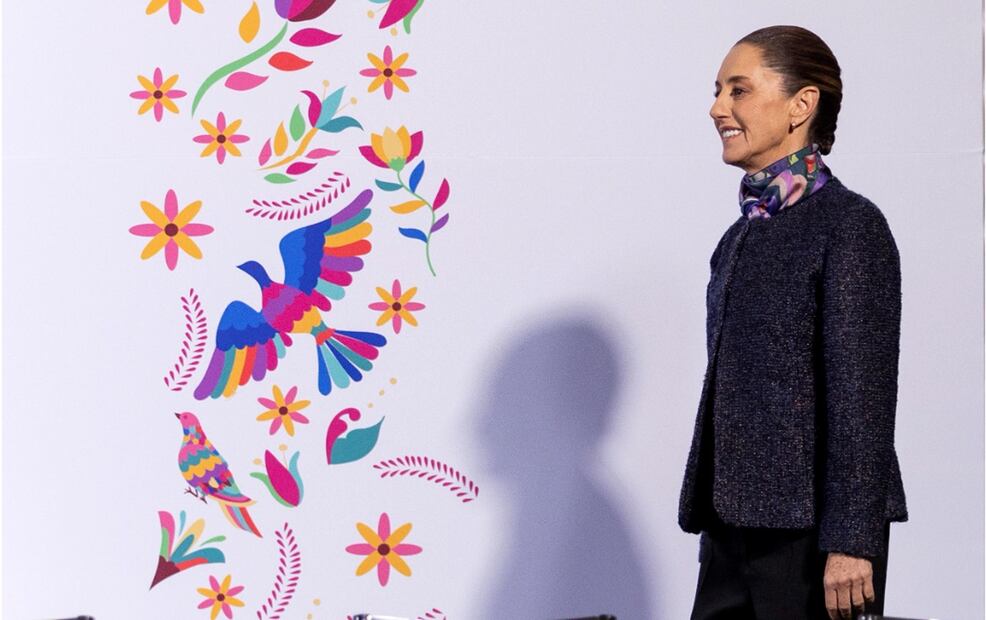 La presidenta de México, Claudia Sheinbaum Pardo, informó que el próximo año iniciará la construcción de los trenes de pasajeros México-Nuevo Laredo, México-Nogales, así como el tren de carga del Tren Maya. Foto: Hugo Salvador/EL UNIVERSAL